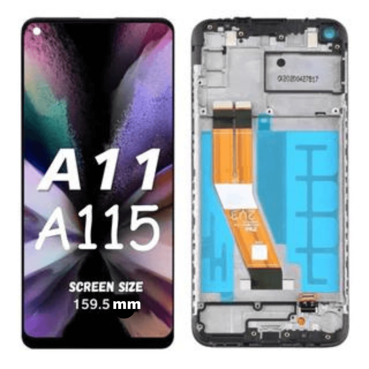 LCD Assembly With Frame For Samsung Galaxy A11 / A115F / M11 / 115M SIZE 159.5 - Best Cell Phone Parts Distributor in Canada, Parts Source LCD Assembly With Frame For Samsung Galaxy A11 / A115F / M11 / 115M SIZE 159.5 - Best Cell Phone Parts Distributor in Canada, Parts Source